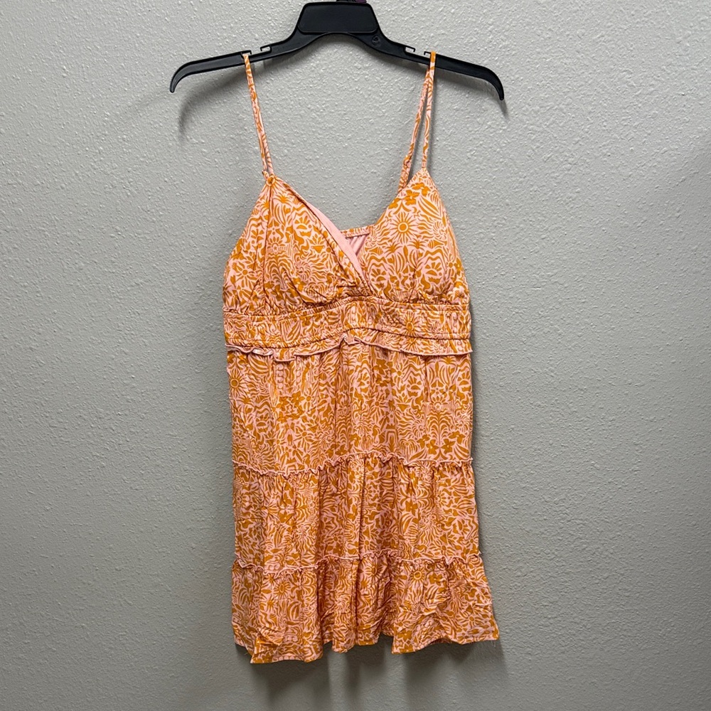 Orange Floral Sundress